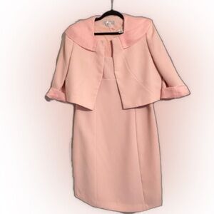 Tahari Elegant Pink Dress with Jacket size 12